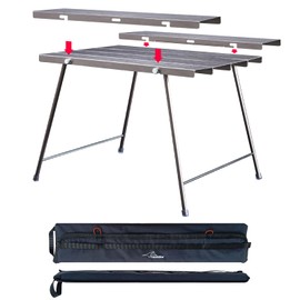 Flexifold Ultralight Aluminum Camping Table, Portable Folding Camping Table, Small Outdoor Side Table with Carry Bag for Outdoor Cooking, Picnic, Camp, Beach, Travel