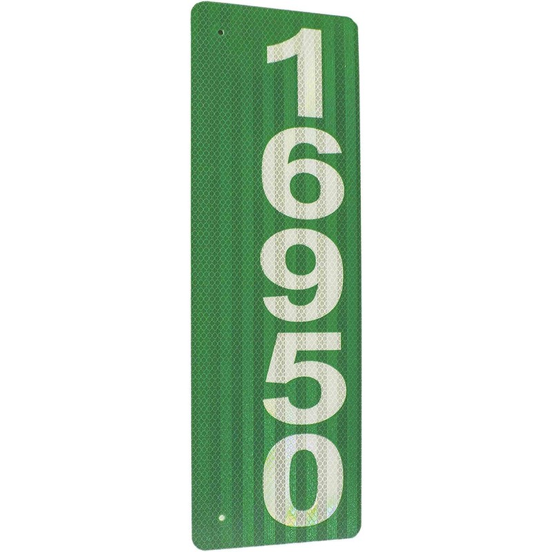 Custom 911 Reflective Address Sign - Very Highly Visible in