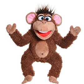 Living Puppets Fuzius W874 Monkey Hand Puppet Made of High-Quality Materials in Great Colours, Size: 40 cm