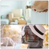 [PATIKIL] Brass Key Ring Set of 2 6mm Open Width