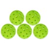 PMTFUMY 5 PCS Pickleball Balls Indoor，Pickleball Balls,Green Pickleball,Pickleballs for Outdoorwith