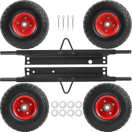 Orceed Red All Terrain Wheel Kit, Fit For Honda EU3000is Generator, Solid Tires, OE 06423-ZS9-020AH, 06423ZS9020AH
