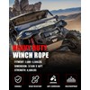 FieryRed 3/16” Winch Rope Cable,50 FT 8500 LBS ATV/UTV Synthetic