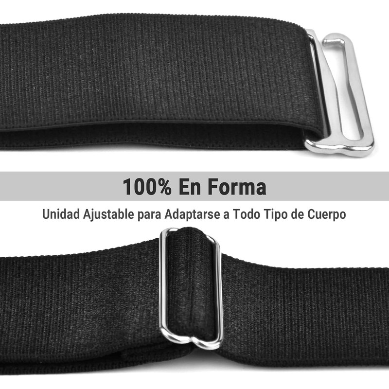 Sujetadores Elásticos Camisa Hombres Oficina Talla Única Con Antideslizante Abrazaderas