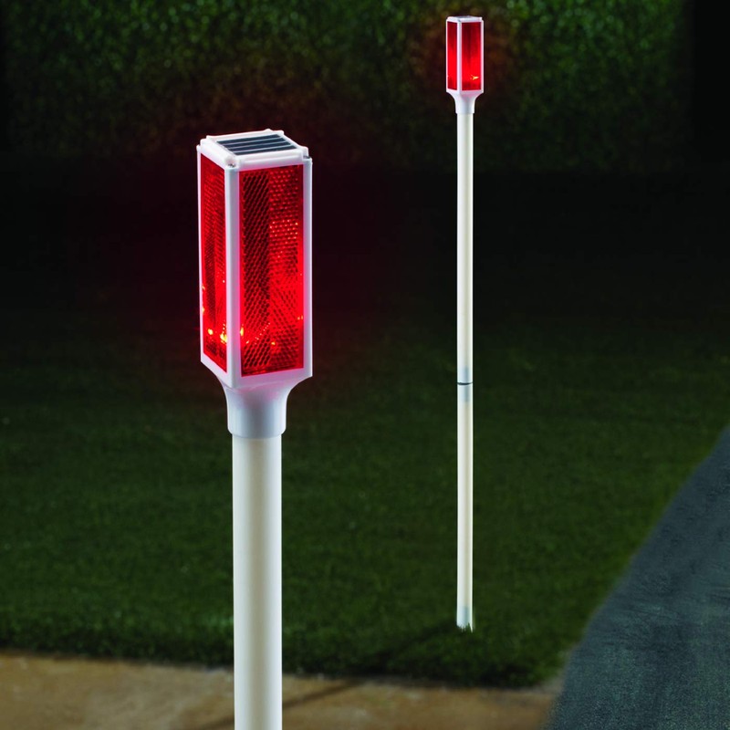 Collections Etc Solar Driveway Marker Lights - Set of 2