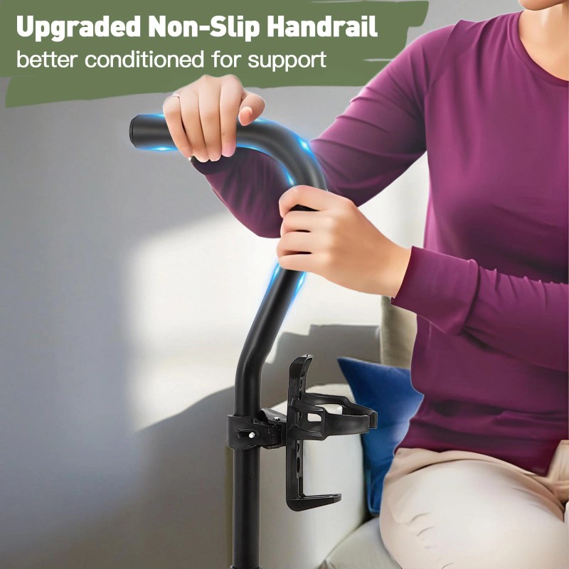villdomall Couch Stand Assist with Cup Holder, 6 Adjustable Heights
