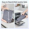 Silicone Dish Drying Mat for Kitchen Counter Essentials Wider Drain