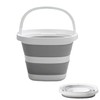 UQMIQURA Secchio pieghevole da 5 l, secchio pieghevole in plastica,