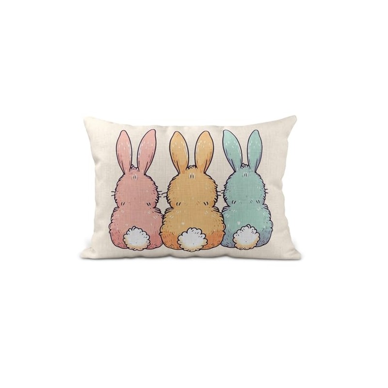 Anonymous Gifting Bunny Tails Cushion cover - Easter, spring, brightly
