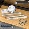 HELPMATE Roller Slide Guides 350 mm 1 Pair Set of
