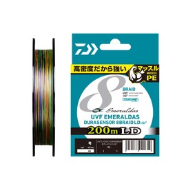 Daiwa PE Line UVF Emerald Dura Sensor x 8LD + Si2 No. 0.6 668.6 ft (200 m), 5 Colors