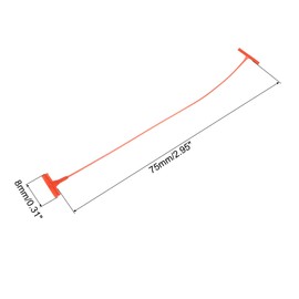 MECCANIXITY Standard Tagging Fasteners,Plastic Regular,Standard Label Gun Price Tagging Barbs for Garment Price Tag Label Tagging Barbs 75mm/3 Inch,Pack of 1500 Red