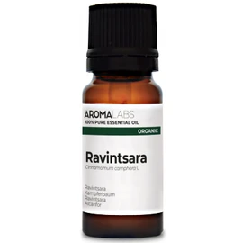 BIO - RAVINTSARA Essential Oil - 10mL - 100% Pure, Natural, Chemotyped and AB Certified - Aroma Labs (French Brand)