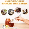 Stainless Steels Honey Spoon and Honey Stirrer,2PCS Stainless Steel Honey