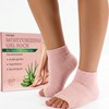 Toeless Moisturizing Gel Socks for Dry Cracked Heel Feet Women