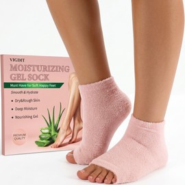 Toeless Moisturizing Gel Socks for Dry Cracked Heel Feet Women Gift