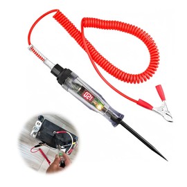Circuit Voltage Tester for Cars, Digital Electrostatic Tester, Includes Pen Cord, DC3-48V, LED Auto Tester, Route Detection, Polarity Detection, Performance Testing, Car Diagnostic Tool, Automotive