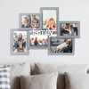 Malden International Designs 4x6 3.5x5 6-Opening Dimensional Gray Collage with