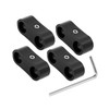 ACROPIX Hose Separator Clamp Car Accessories Black - Set of