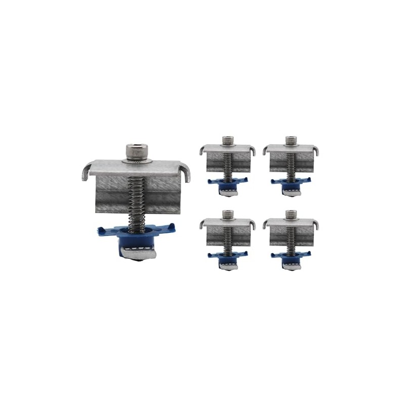 Adamax SPEC158-5PK Solar Panel End Clamps for 1-5/8 in. Steel