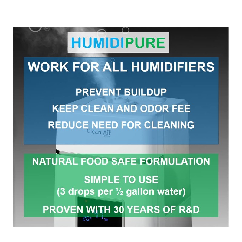 HUMIDIPURE Natural Food Grade Concentrate. 200 day+ Humidifier Treatment Additive*.