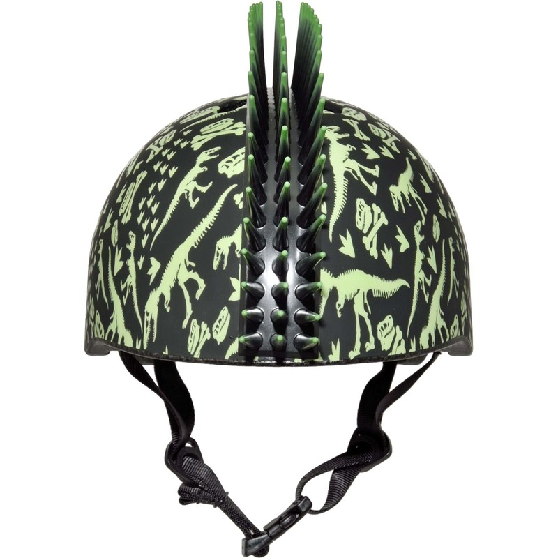 RASKULLZ Child/Kids Helmet (5+ YEARS) - T-Rex Bonez Mohawk -