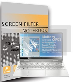 3PCS Anti Glare Screen Protector for 15.6" HP ENVY x360 Model 15-ed*** Series 2-In-1 Convertible Laptop Protective Accessories Filter Film Help for Your Eyes Reduce Fatigue, Reduce Fingerprint