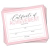 25 Pink Certificate of Completion Award Certificate Paper for Printing
