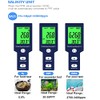 Pool Salt Tester,5 in 1 Salinity, PH, TDS, EC and