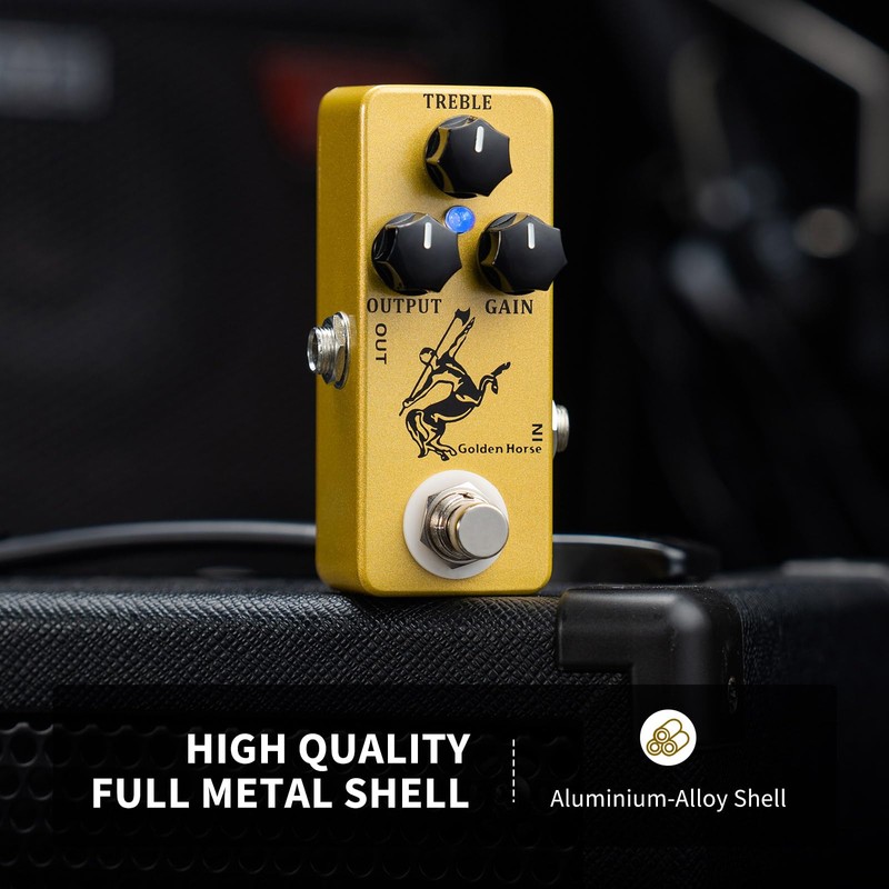 MOSKY dorado Horse Overdrive Effect Pedal Boost Guitarra Pedal con