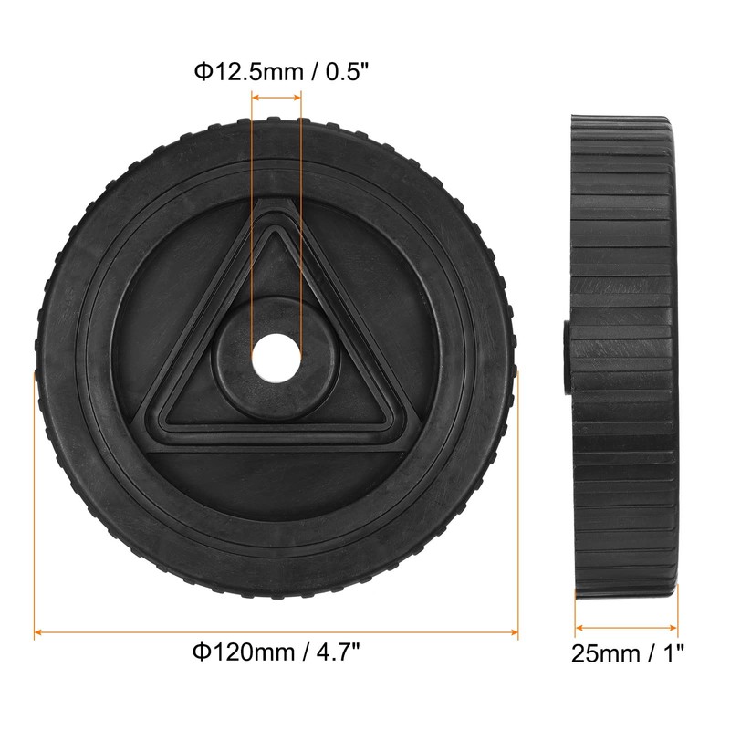 PATIKIL 4.7" Air Compressor Wheels, 2 Pack Universal Air Compressor