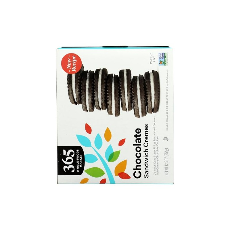 365 by Whole Foods Market Chocolate Sandwich Creme Cookie, 12.5