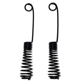 RCK Sales Fireplace Mesh Screen Cool Touch Coiled (2) Pulls in Satin Black