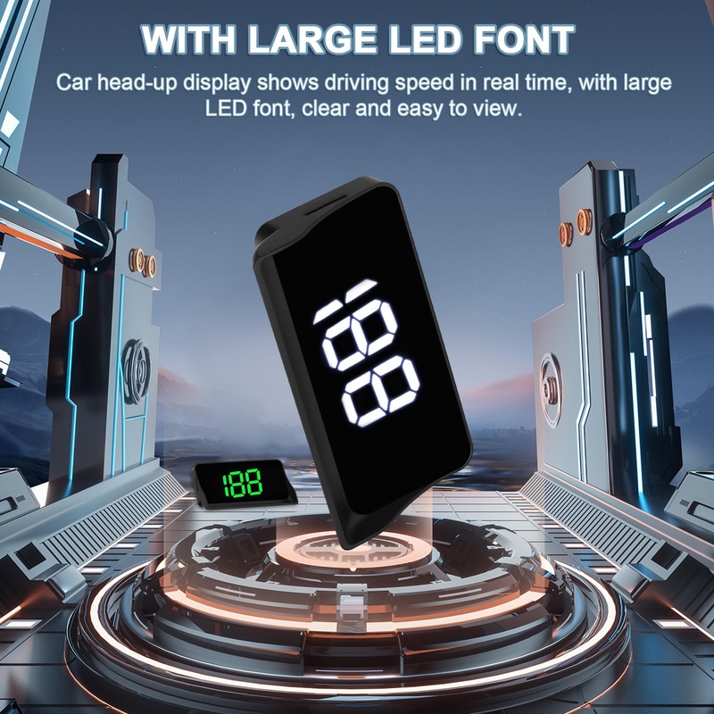 Car Headup Display Windshield Projection Heads Up Display LED Digital