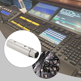 VGOL 1 Piece XLR Connector 5-Pin XLR to 3-Pin XLR DMX Converter Adapter Female to Male for Microphone Stage Light Dimmer Console DMX Controller