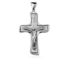 Jesus Christ Pendant Crucifix Sterling Silver 925 Religious Handmade Jewellery