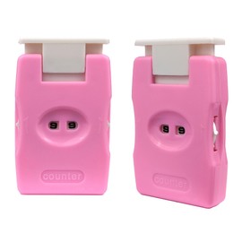 2 Pieces Knitting Counters, Knitting Needle Marking Tool, Plastic Knitting Stitch Counter, Crochet Yarn Row Counter Pink