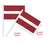 10 PCS Latvia Handheld Small Flag, Latvians Hand held Mini