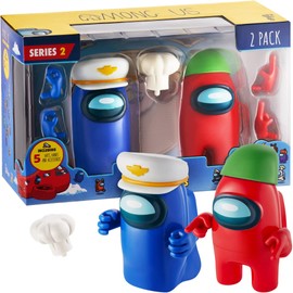 Among Us Series 2 Action Figures 2-pack, 11cm - Red and Blue