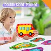 SpriteGru 9 Pieces Kids Lacing Cards, Double Sided Vehicle Sewing