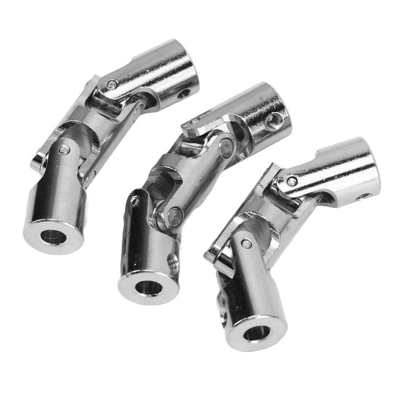 3Pcs 5mm to 5mm Inner Dia Rotatable Universal Steering Shaft