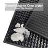 Excovip Black Bar Mat for Countertop,Service Spill Mat for Home