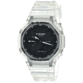 G-SHOCK GA2100SKE-7A Mens Transparent Clear Analog/Digital Watch with Transparent Clear Band