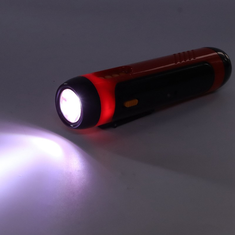 JX‑502 Emergency Flashlight 3W Strong Light LED Hand Crank Flashlight