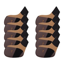 GOCHSS I Golf Iron Head Covers 10 Pcs PU Fit Both Right Handed Clubs Golf Club Protector for Other Brands Golf Iron (Brown)