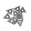 Paint Scraper Carbide Blades Double-Edged Reversible Replacement Blade (1" Triple-Edge