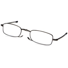 Foster Grant Gideon Reading Glasses, Black/Transparent, 64 mm