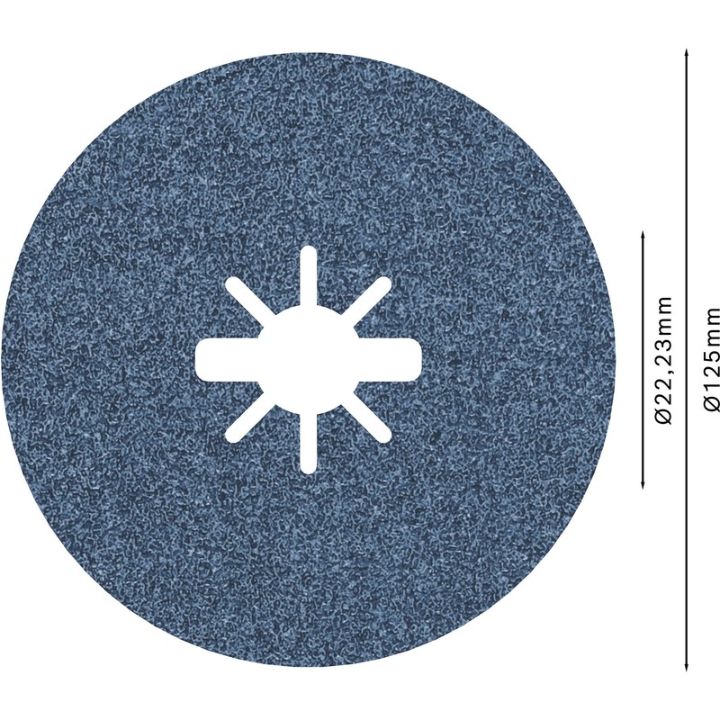 Bosch 1 x PRO Steel R574 Fibre Sanding Disc for
