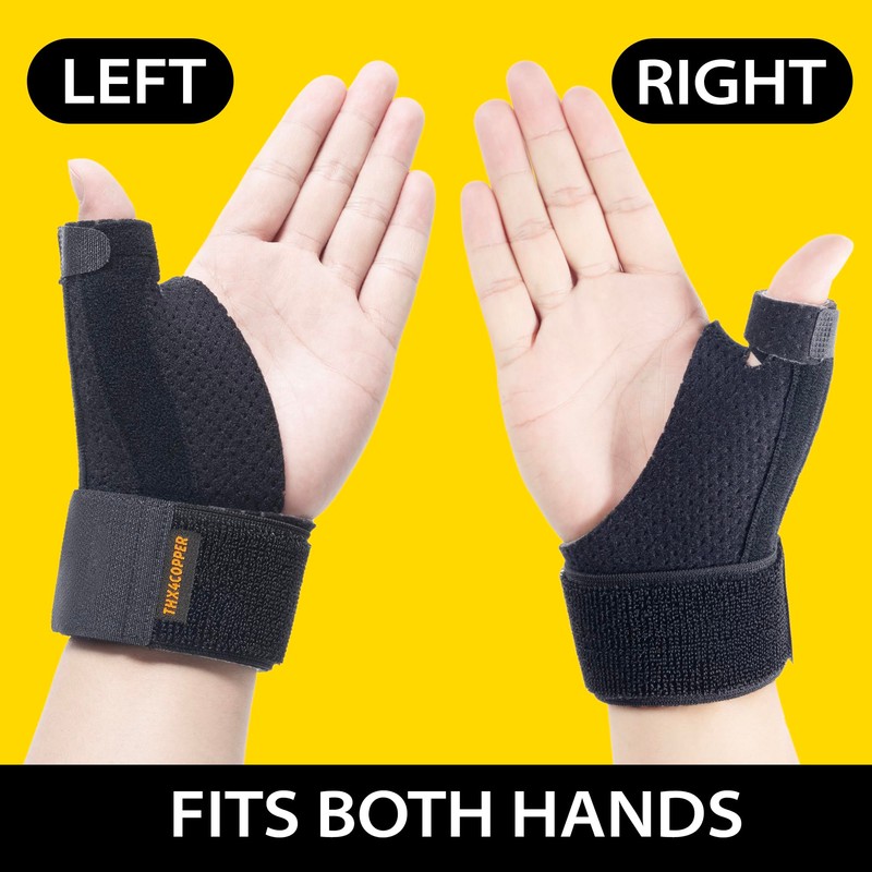 Thx4COPPER Reversible Thumb & Wrist Stabilizer Splint for Trigger Finger,Arthritis,