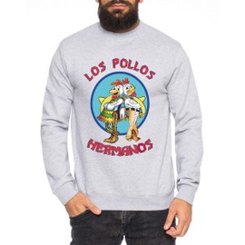 Los Breaking Walter Crystal Men's Sweatshirt Pullover Bad Meth White tv Serial, Farbe2:Grau, Größe2:Medium